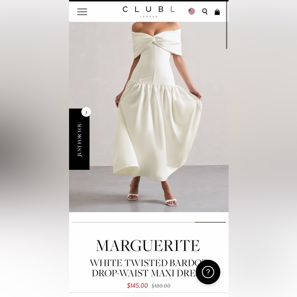 Club L Marguerite white dress